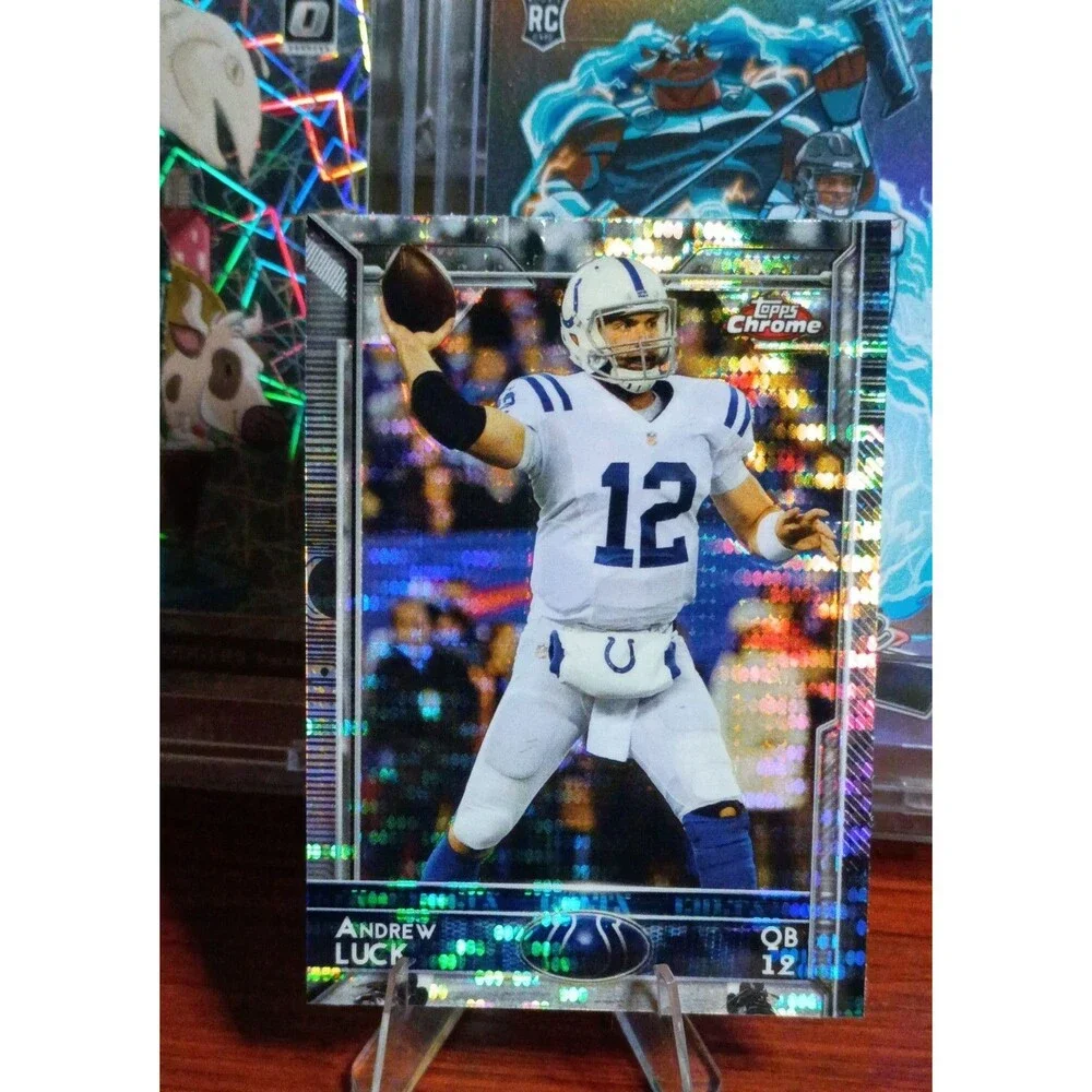 2015 Topps Chrome - Andrew Luck #6 Pulsar Refractor